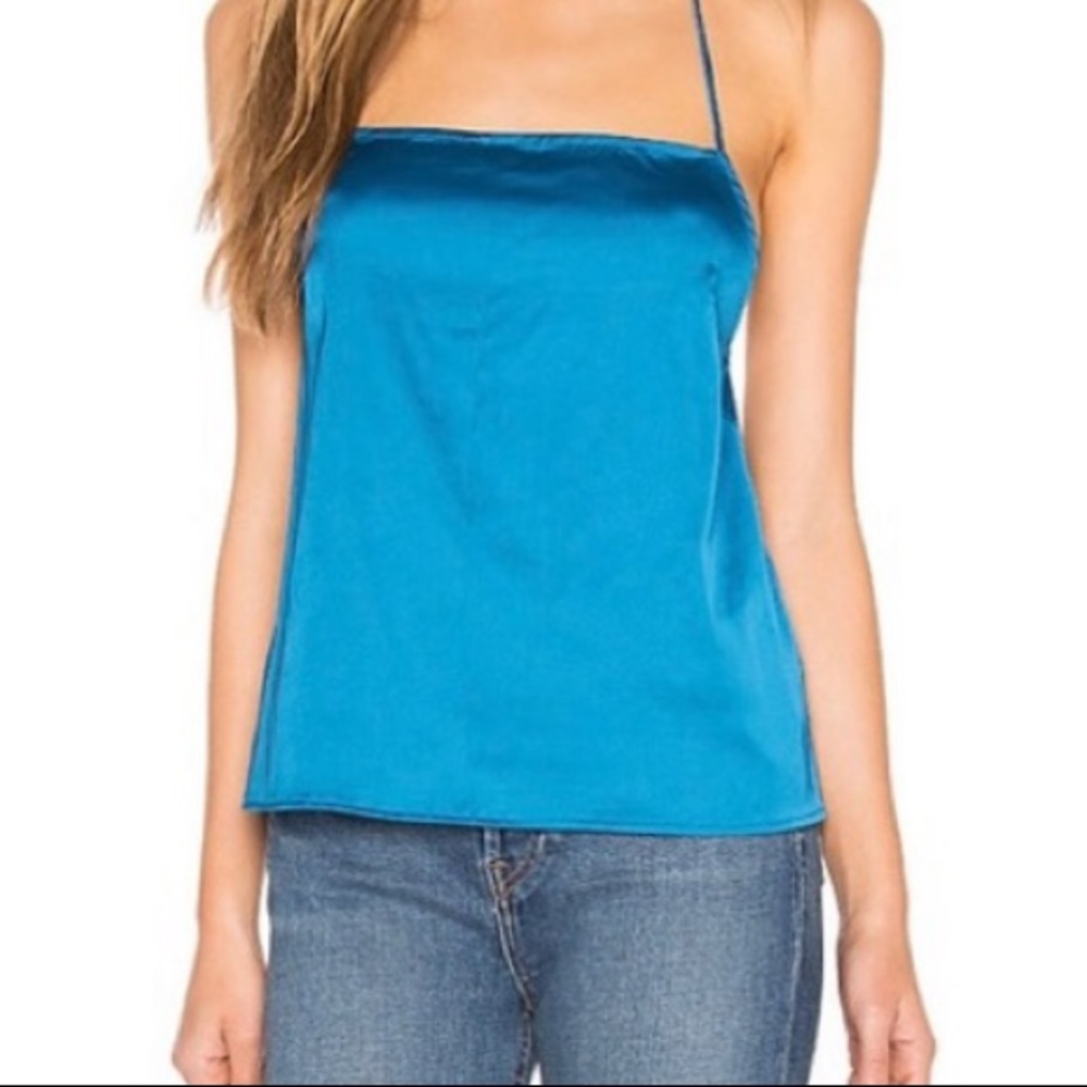 PINK Revolve By The Way Satin Halter Tank